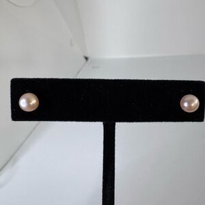 Pink Pearl Stud Earrings